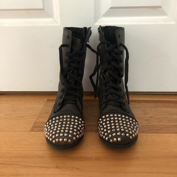 Steve Madden studded combat boots - Picture 3 of 8